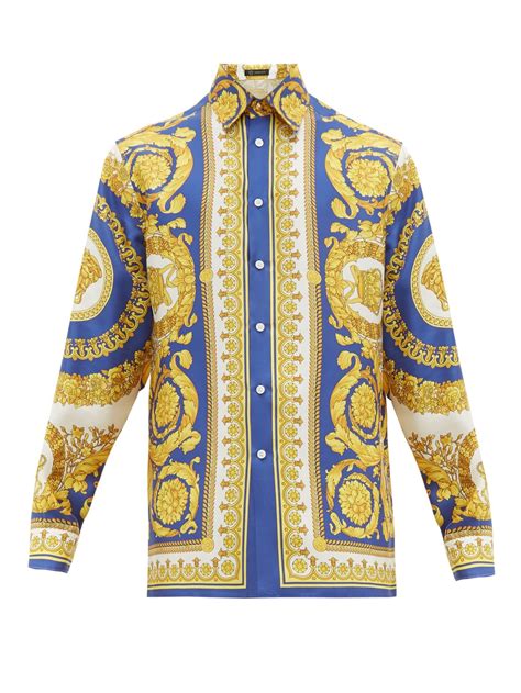 versace silk shirt and shorts|versace silk shirt vintage.